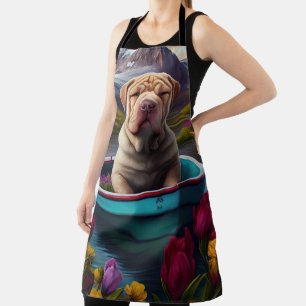 Delantal Sharpei en una Paleta: Una Aventura Escénica