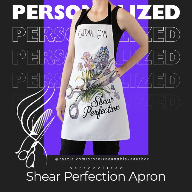 Delantal Shear Perfección Hairstylist Apron Personalizado (Subido por el creador)