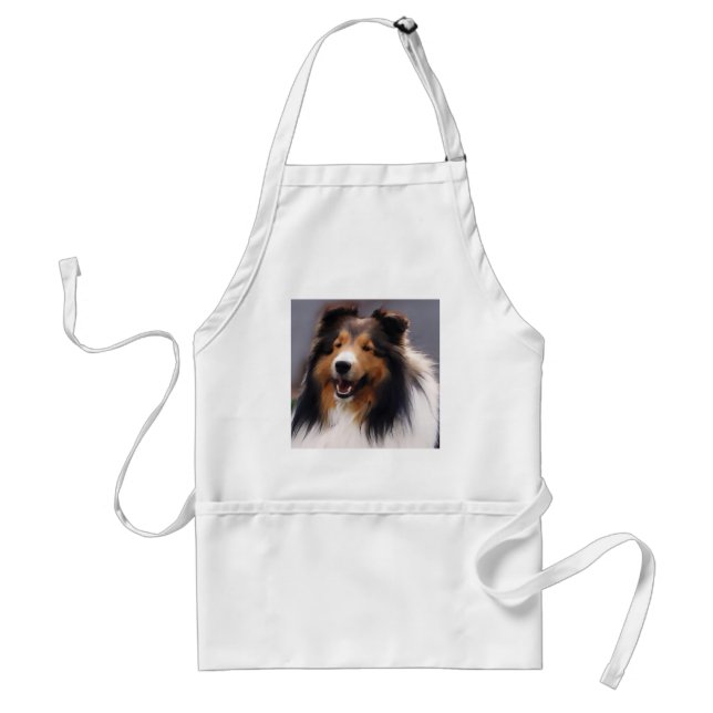 Delantal Shetland Sheepdog Sheltie Gifts (Frente)