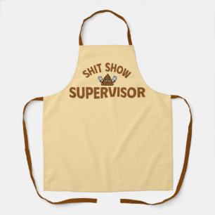 Delantal Shhh Supervisor de Show Divertido de Coci