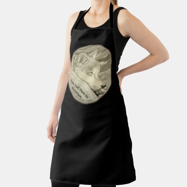Delantal Shiba Inu Aprons regalo de arte chiba inu personal (in situ)