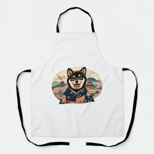 Delantal Shiba Inu estilo Ukiyo-e