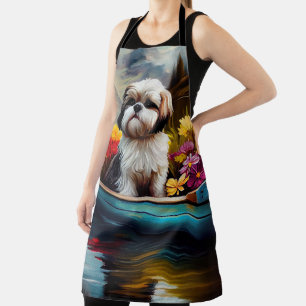 Delantal Shih Tzu en una paleta: Una aventura escénica