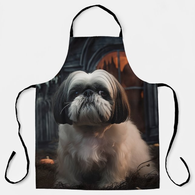 Delantal Shih Tzu Halloween Sasuy (Anverso)