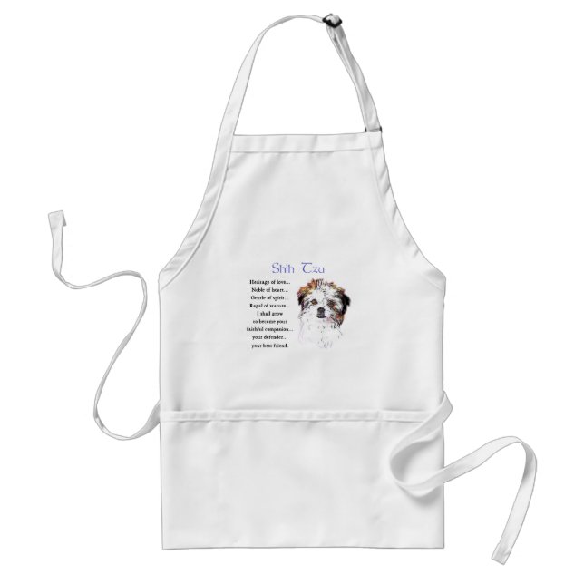 Delantal Shih Tzu Lovers Regalos (Frente)