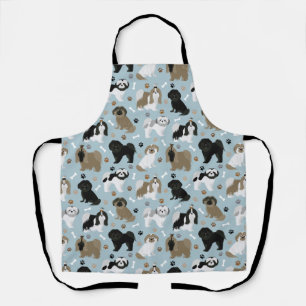 Delantal Shih Tzu Perro garras y huesos