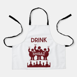 Delantal Shiraz Wine Drinkers