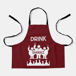 Delantal Shiraz Wine Drinkers