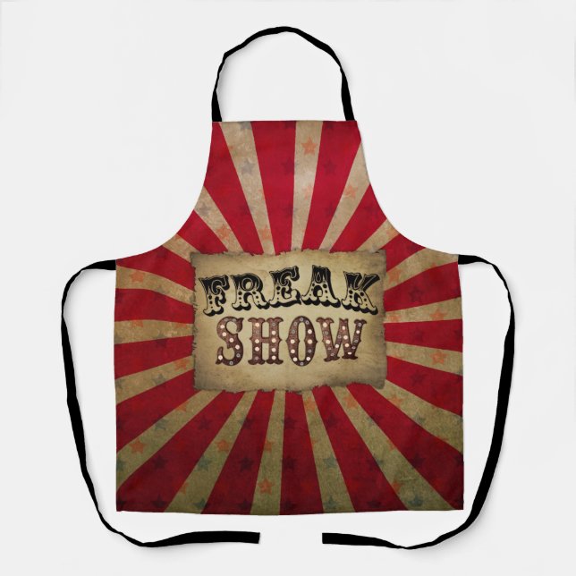 Delantal Show de Freak Poster de circo retro (Anverso)