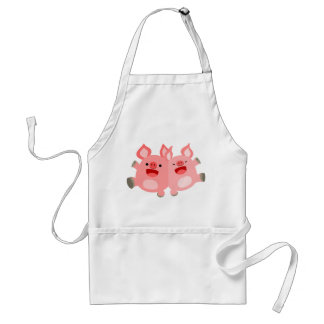 Delantal ¡SÍ! Cute Personalizado Pigs Apron