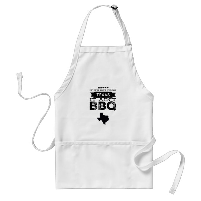 Delantal Si no es de Texas, no es BBQ Apron (Frente)
