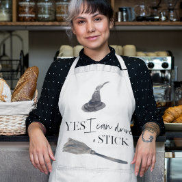 Delantal Sí, Puedo Manejar Un Palo Divertido | Feliz Hallow