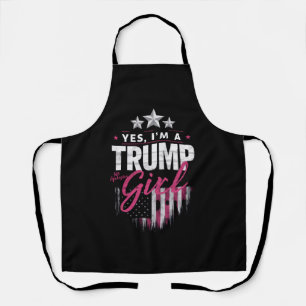 Delantal Sí, soy una chica de Trump, sin disculpas, eleccio