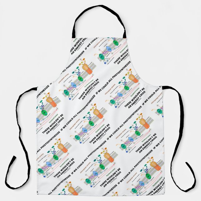 Delantal Si todos pudiéramos fotosintetizar no sería energí (Anverso)