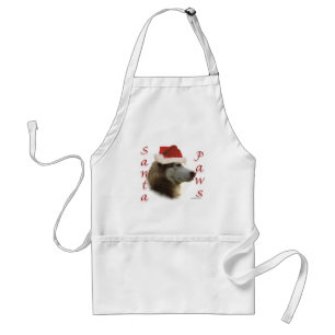 Delantal Siberian Husky Santa Paws