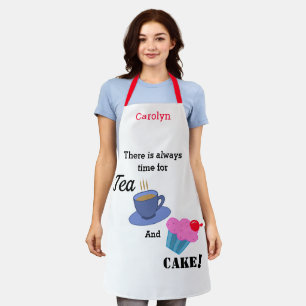Delantal Siempre hay tiempo para el té y el pastel personal