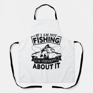 Delantal Siempre Pienso En La Pesca - Pesca Y Pesca