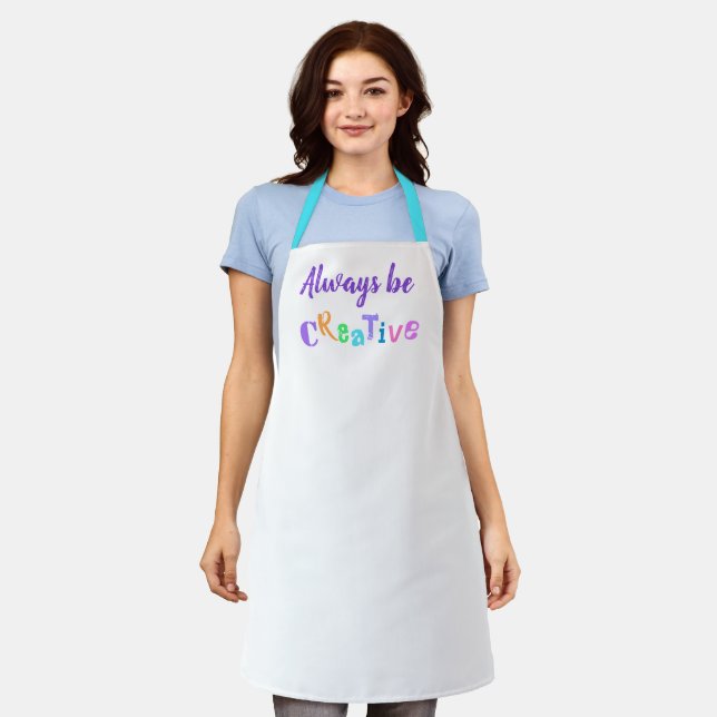 Delantal Siempre sé creativo Apron divertido (Gastado)
