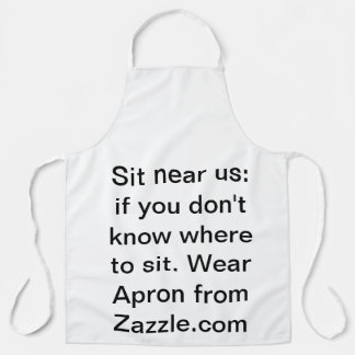 Delantal Siéntense cerca de nosotros
