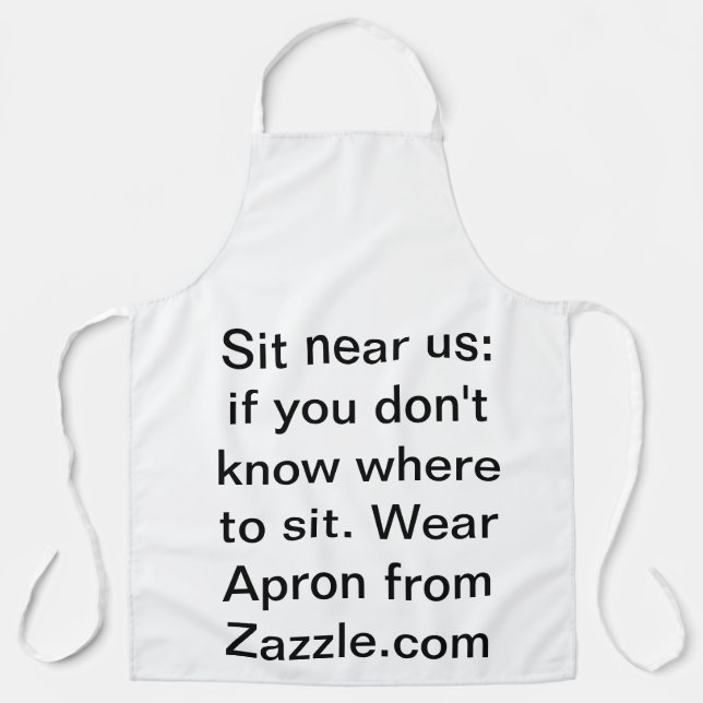 Delantal Siéntense cerca de nosotros (Anverso)