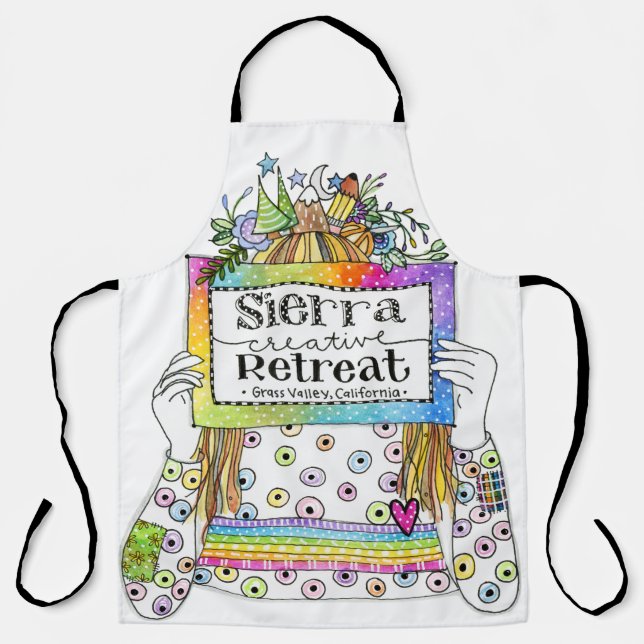 Delantal Sierra Creative Retreat All-Over Print Apron (Anverso)