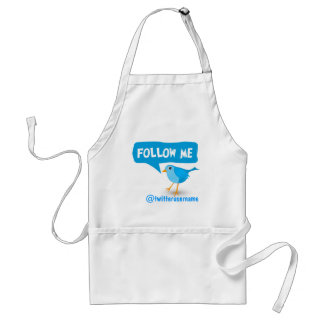 Delantal Sígueme pequeño azulón Twitter Apron