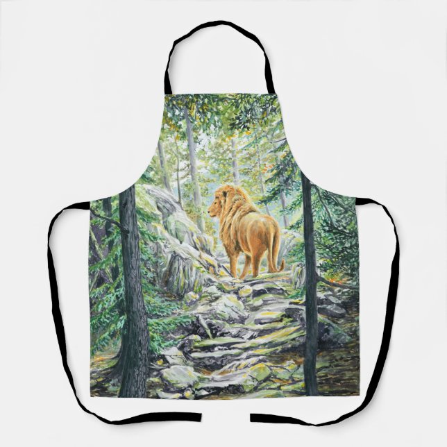 Delantal Siguiendo al León - (Anverso)