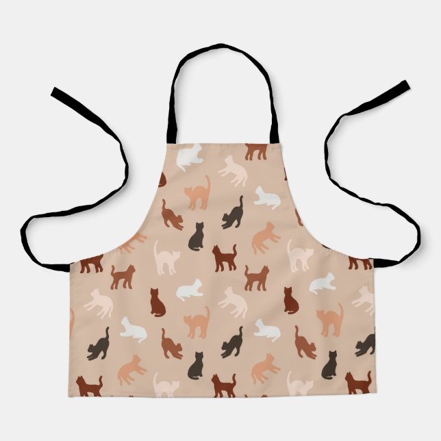 Delantal Silhouette de gato (Anverso)