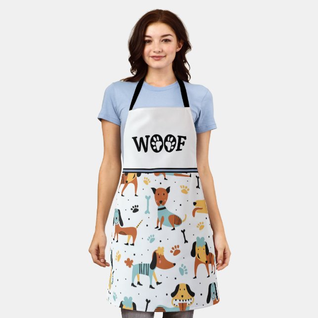 Delantal Silly Dogs Apron (Gastado)