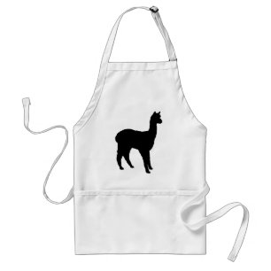 Delantal Silueta de la alpaca