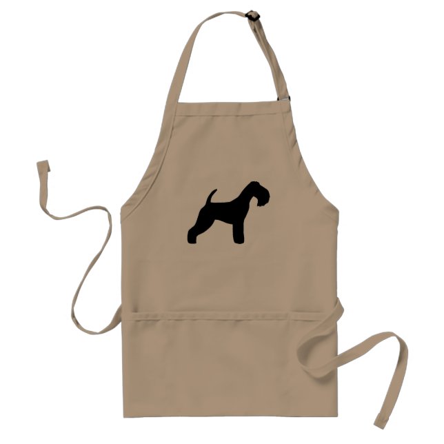 Delantal Silueta de Lakeland Terrier (Frente)