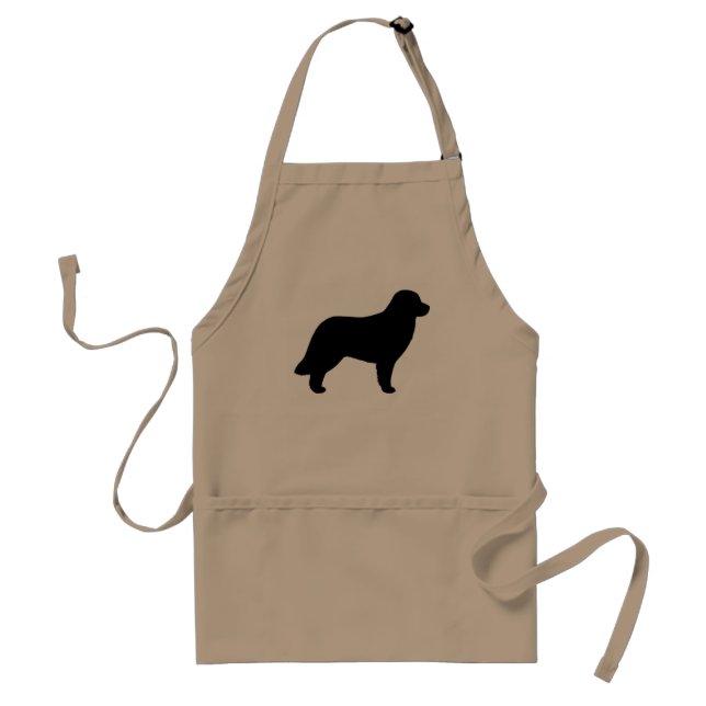 Delantal Silueta de perro Leonberger (Frente)