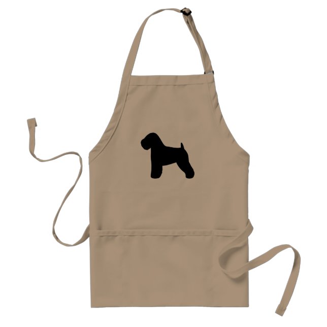 Delantal Silueta de Terrier Wheaten de Pelo Suave (Frente)