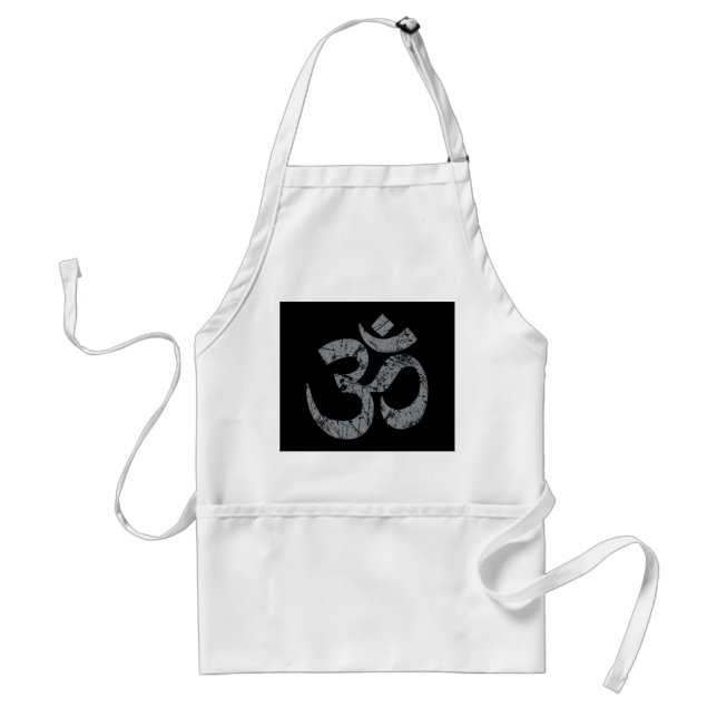 Delantal Simbol OM Grunge Espiritualidad Yoga (Frente)
