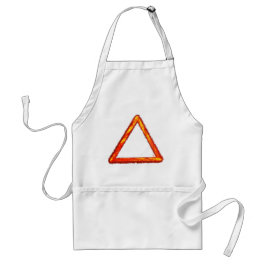 Delantal Símbolo de alquimia de elemento de fuego de brillo