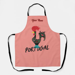 Delantal Símbolo de gallo Barceló de Portugal, rosa