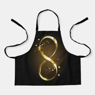 Delantal Símbolo de infinito dorado