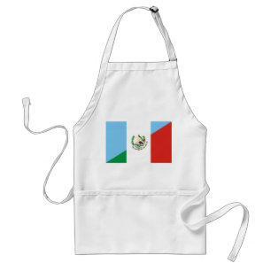 Delantal símbolo de media bandera guatemala méxico