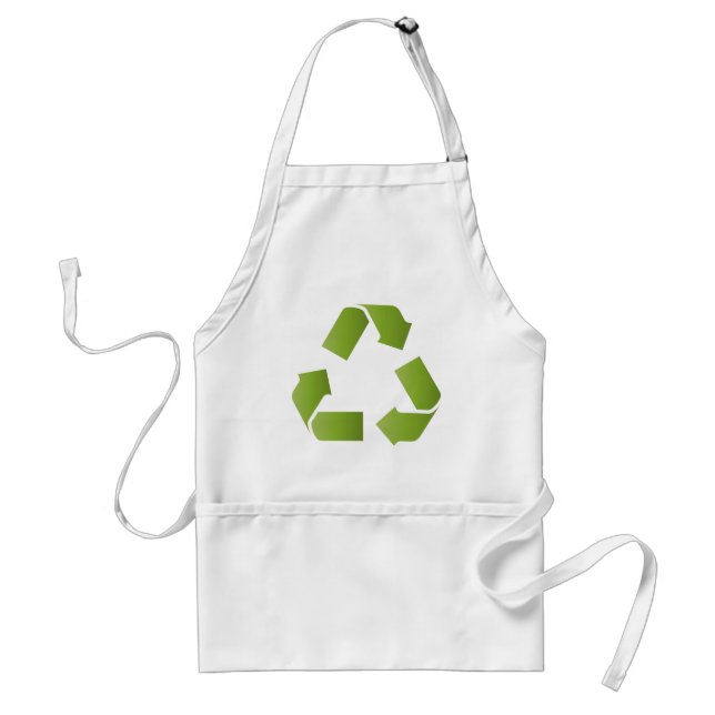 DELANTAL  SÍMBOLO DE RECICLAJE (Frente)