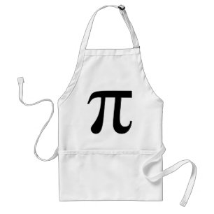 Delantal Símbolo gigante "Pi"