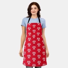 Delantal Símbolo rojo de biopeligro Apron