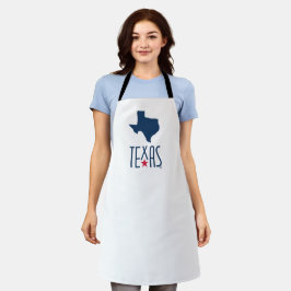Delantal Símbolos de Texas, Texas, azul marino