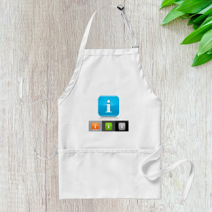 Delantal Símbolos modernos de información brillante