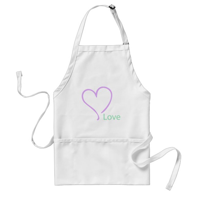 Delantal Simple Love and Heart (Frente)
