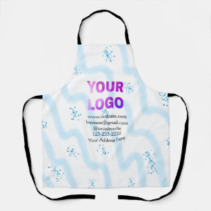 Delantal simple minimal add your logo/design here text  pos