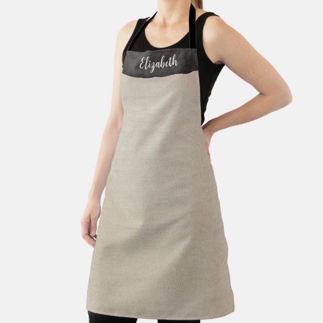 Delantal Simple Modern Linen Apron (in situ)