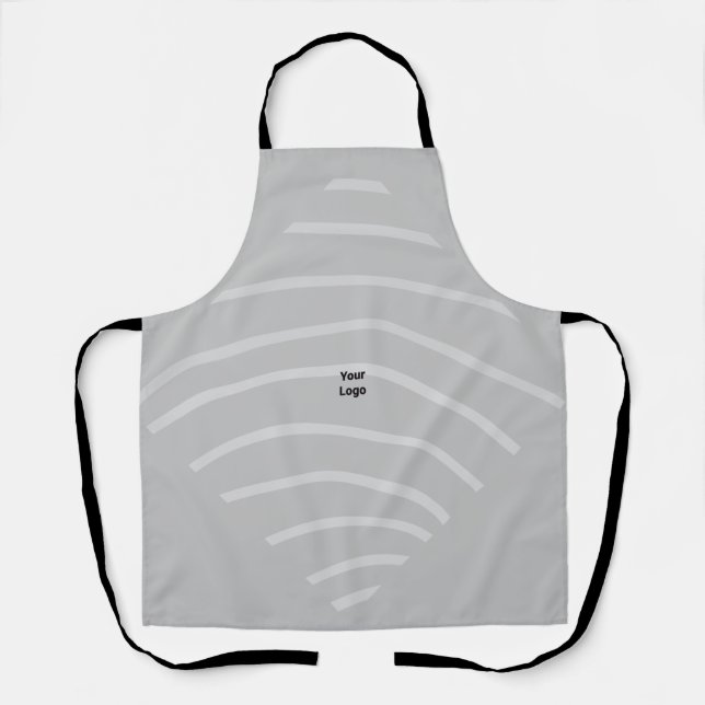 Delantal simple personalizado BLACK mandala monograma añada (Anverso)