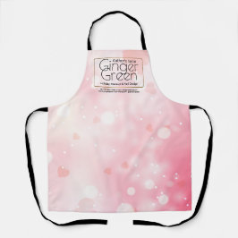Delantal Simple y elegante Bokeh Rosa