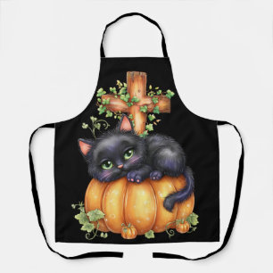Delantal Simplemente pasando el rato, gatito descansando en