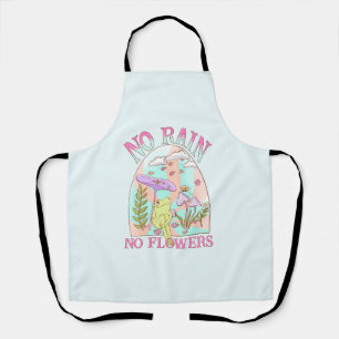 Delantal Sin lluvia, sin flores   Inspirador Floral y hongo